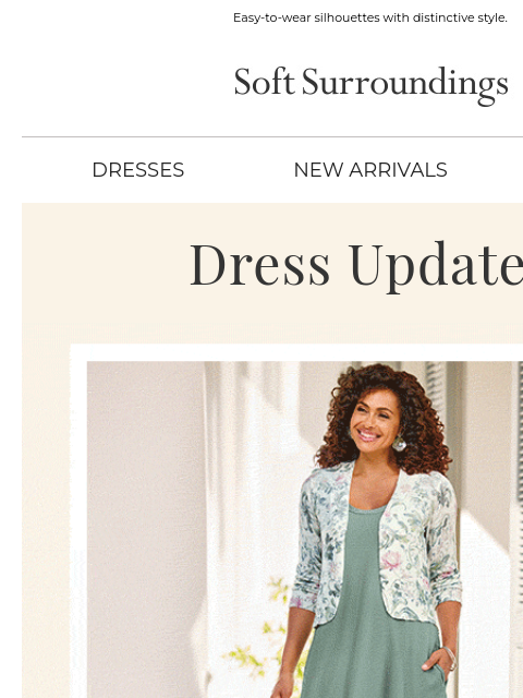 softsurroundings newsletter: New Standout Dresses
