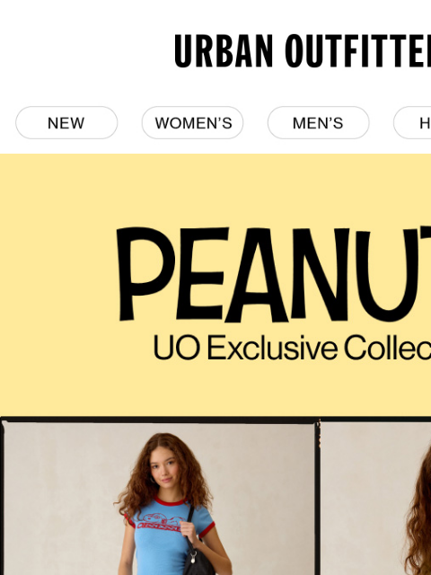 urbanoutfitters newsletter: A new, only-at-UO Peanuts collection