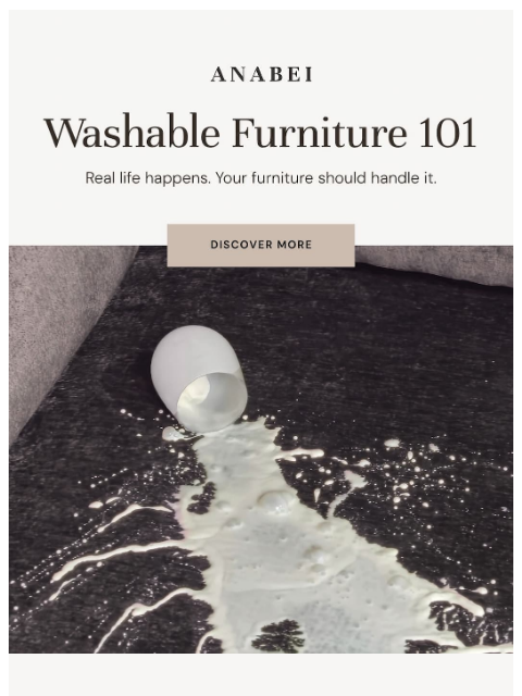 anabei newsletter: Sofa stains? Not here!