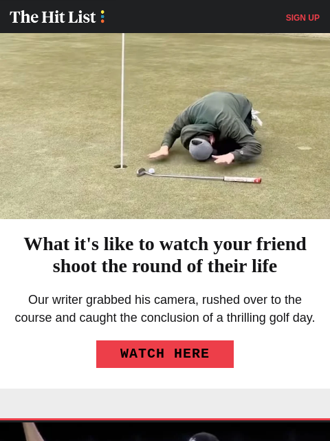 golfdigest newsletter: Hot mic captures ‘unbelievable’ swing tip