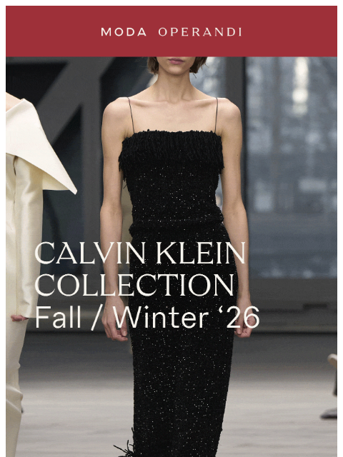 modaoperandi newsletter: CALVIN KLEIN Fall ’26