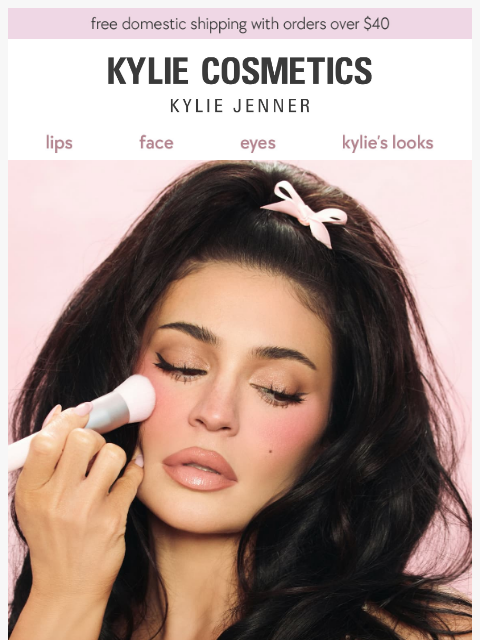 kyliecosmetics newsletter: everyone's fave blush 🩷