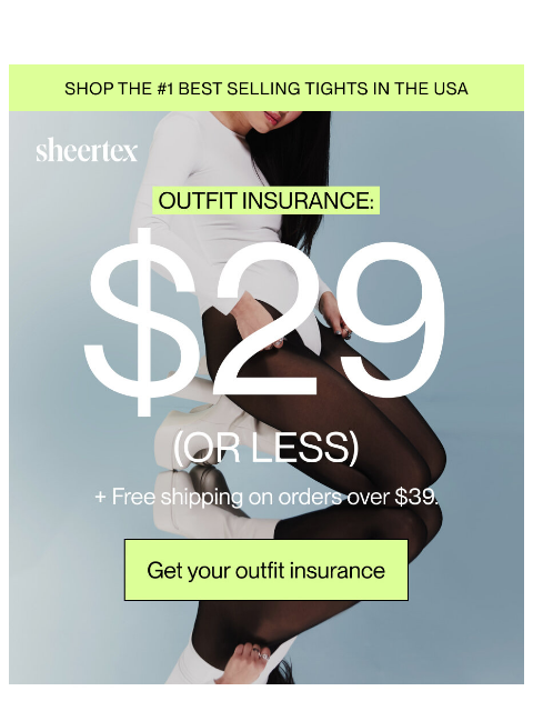 sheertex newsletter: RUNS ARE CANCELED: $29 or Less Sitewide