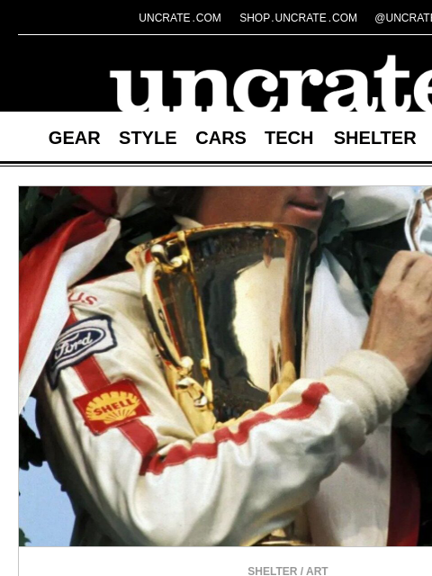 uncrate newsletter: First-Place Trophy of F1's Only Posthumous Champio...