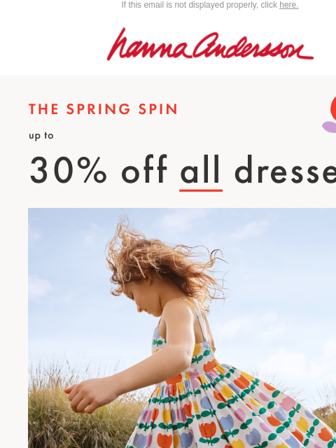 hannaandersson newsletter: 🌷The Spring Spin Starts Now