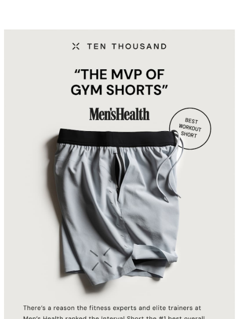 tenthousand newsletter: “The Best Gym Shorts” - Men’s Health