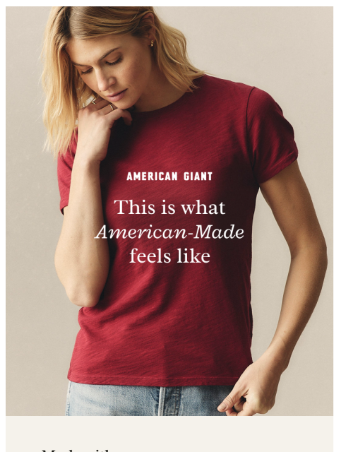 american-giant newsletter: Premium Slub Tee in New Colors