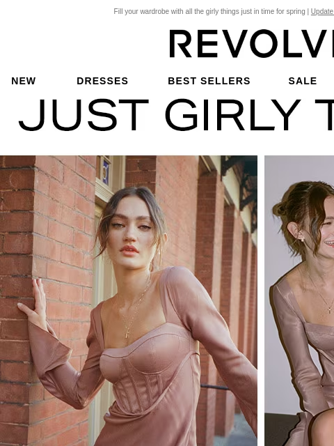 Fill your wardrobe with all the girly things just in time for spring | Update Your Email Preferences New Dresses Best Sellers Sale My Favorites Beauty Just Girly Things: We're girls, of course we