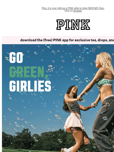 vspink newsletter: 🍀 NEW St. Patrick's Day Drop 🍀
