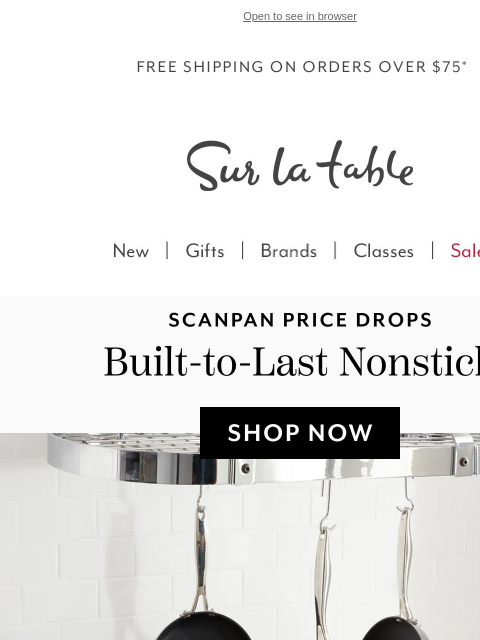 surlatable newsletter: Just Dropped: Fresh deals on Scanpan!