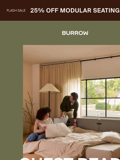 burrow newsletter: Sleeper sofas (you and) your guests will love