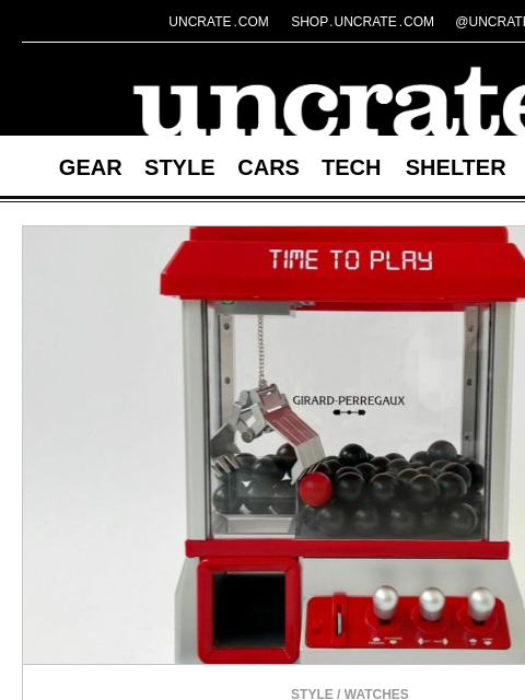 uncrate newsletter: The Slot Machine That Came With a GP Casquette 2.0...
