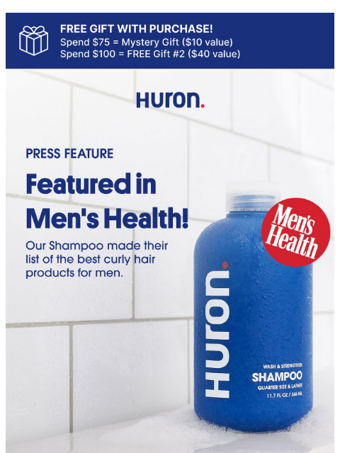 usehuron newsletter: “Easy to lather”