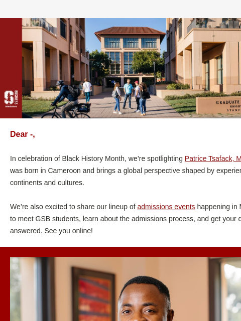 stanford newsletter: Around the GSB | February 2026
