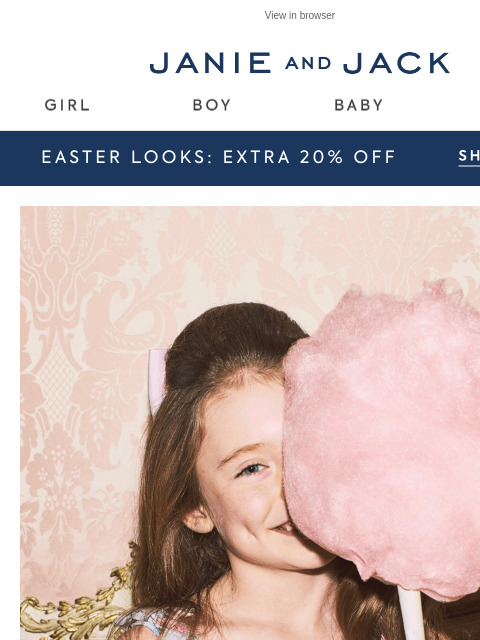 janieandjack newsletter: New to sale: Easter dresses with all the frills