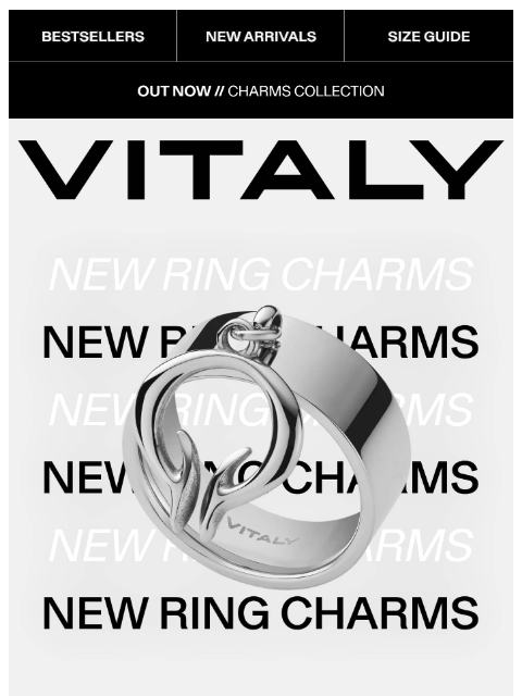 vitalydesign newsletter: NEW: Ring Charms