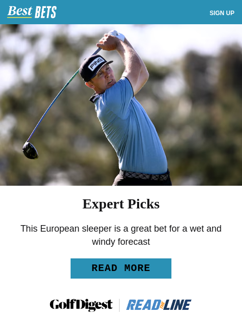 golfdigest newsletter: We’re betting the longshot with home-course advant...