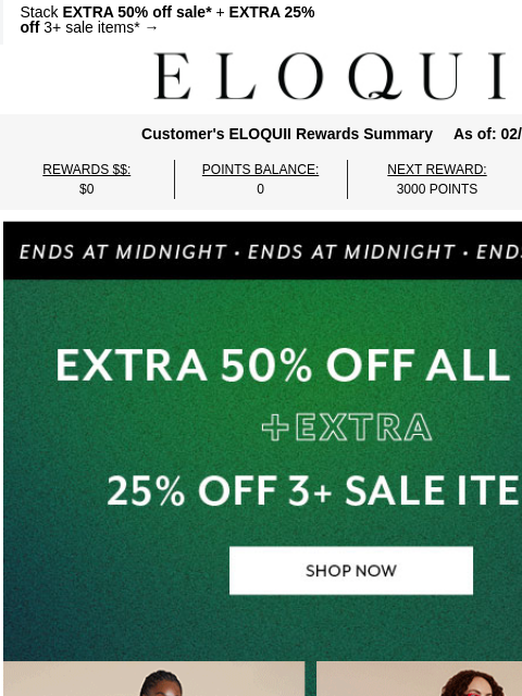 eloquii newsletter: LAST CHANCE TO DOUBLE DIP❣️​