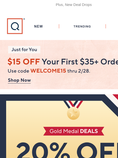 qvcemail newsletter: 20% Off Your Order thru 2pm ET!