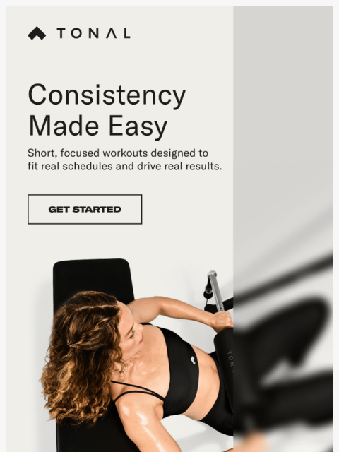 tonal newsletter: Consistency wins with Tonal