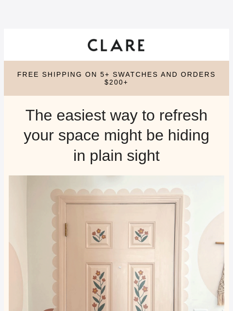 clare newsletter: 5 small projects for a major spring glow-up 🌱