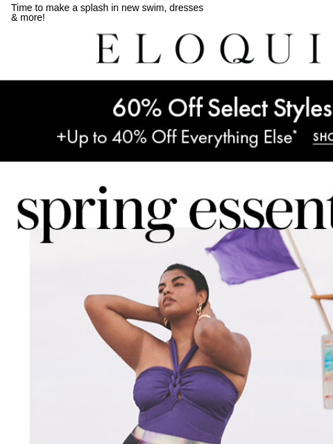 Time to make a splash in new swim, dresses & more! Logo Deal Hero Dresses Swim Tops Daily Deal BB NEW ARRIVALS BEST SELLERS DRESSES WORKWEAR DAILY DEAL SALE You are receiving this email because you