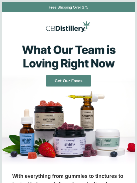 thecbdistillery newsletter: Not sure what to get?