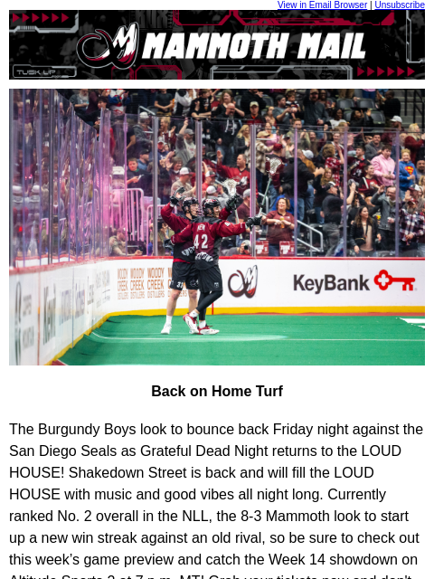 thecoloradomammoth newsletter: 🦣 Are you ready, Mammoth Fans?