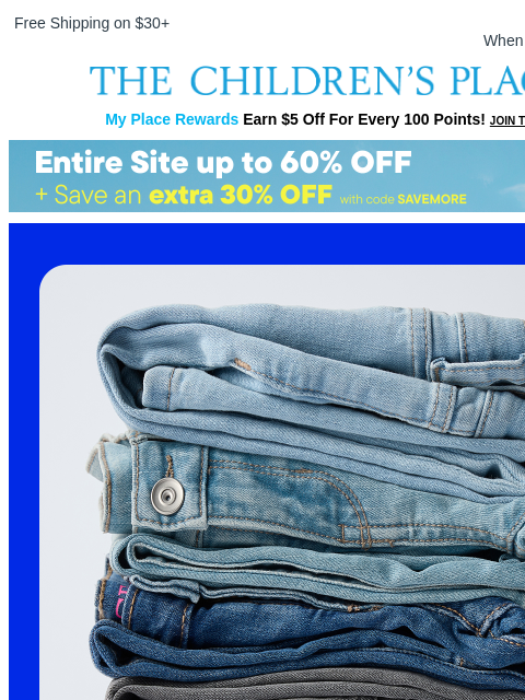 childrensplace newsletter: 4 Jean Fits on Our Radar Right Now 👖