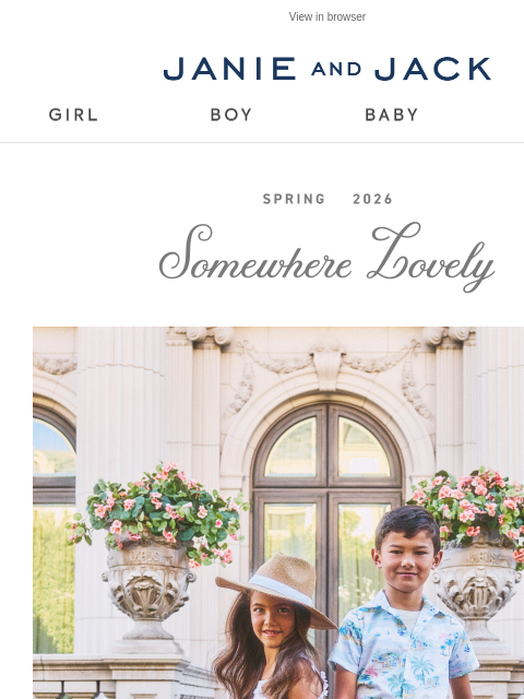 janieandjack newsletter: Just arrived: a flock of new styles