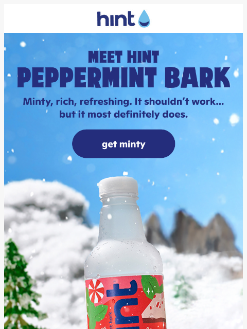 drinkhint newsletter: Water that tastes like dessert alert.