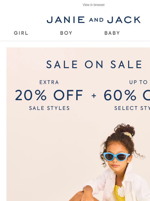 janieandjack newsletter: A wave of swimsuits + extra 20% off