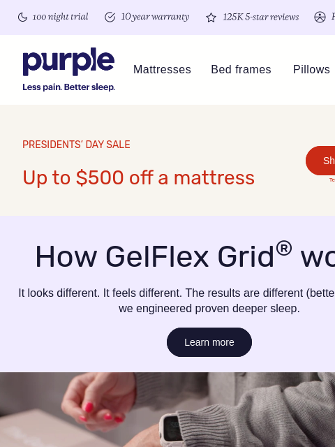 purple newsletter: No other mattress can do this