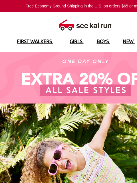 seekairun newsletter: Double Savings! Extra 20% Off Sale Styles… Today O...
