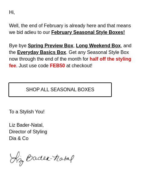 February Seasonal Style Boxes are half off! ‌ ‌ ‌ ‌ ‌ ‌ ‌ ‌ ‌ ‌ ‌ ‌ ‌ ‌ ‌ ‌ ‌ ‌ ‌ ‌ ‌ ‌ ‌ ‌ ‌ ‌ ‌ ‌ ‌ ‌ ‌ ‌ ‌ ‌ ‌ ‌ ‌ ‌ ‌ ‌ ‌ ‌ ‌ ‌ ‌ ‌ ‌ ‌ ‌ ‌ ‌ ‌ ‌ ‌ ‌ ‌ ‌ ‌ ‌ ‌ ‌ ‌ ‌ ‌ ‌ ‌ ‌ ‌ ‌ ‌ ‌ ‌ ‌ ‌ ‌ ‌ ‌ ‌ ‌