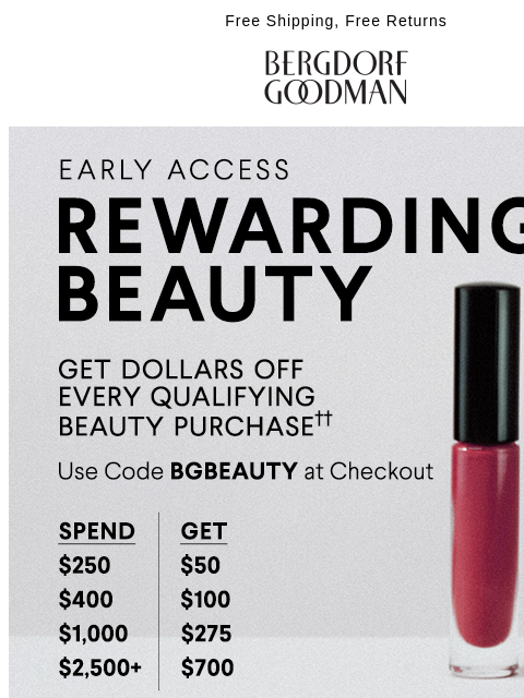 Get $50 -$700 dollars off skin care, makeup and fragrances when you use code BGBEAUTY at checkout. ͏ ͏ ͏ ͏ ͏ ͏ ͏ ͏ ͏ ͏ ͏ ͏ ͏ ͏ ͏ ͏ ͏ ͏ ͏ ͏ ͏ ͏ ͏ ͏ ͏ ͏ ͏ ͏ ͏ ͏ ͏ ͏ ͏ ͏ ͏ ͏ ͏ ͏ ͏ ͏ ͏ ͏ ͏ ͏ ͏ ͏ ͏ ͏ ͏ ͏ ͏