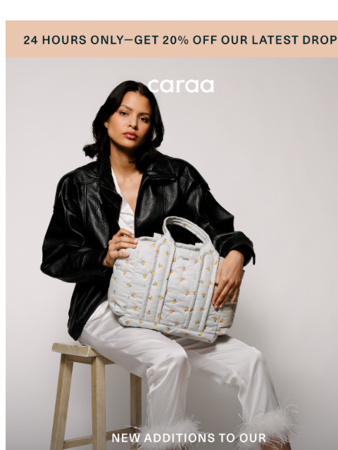 caraa newsletter: New Embroidery Styles, 20% Off Today