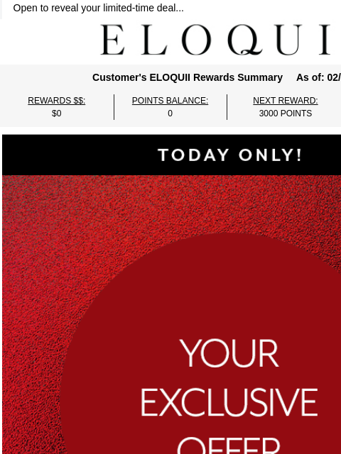 eloquii newsletter: Today only ❣️ Your exclusive offer