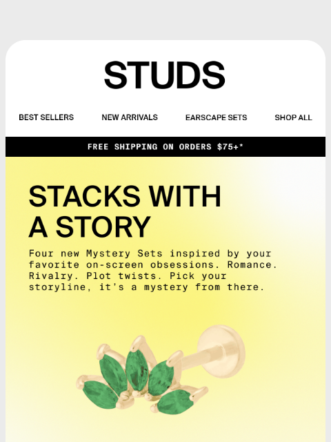 studs newsletter: 3 Earrings for $40 👀