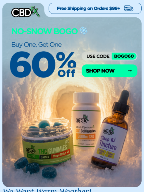 cbdfx newsletter: 🚨 Alert: Buy one/Get one 60% OFF!