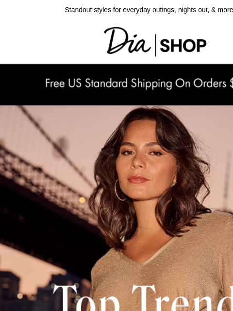 dia newsletter: Trending Now: Cool-Girl Tops​