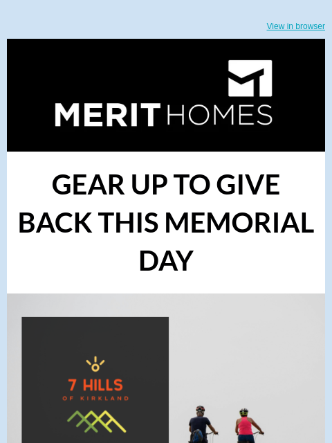 merithomesinc newsletter: Merit Homes is Back as a Sponsor of 7 Hills of Kir...