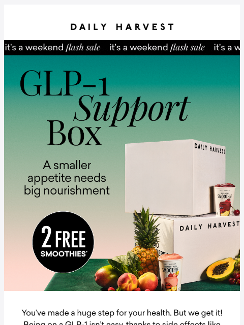 daily-harvest newsletter: We heard there's a FLASH SALE going on 👀