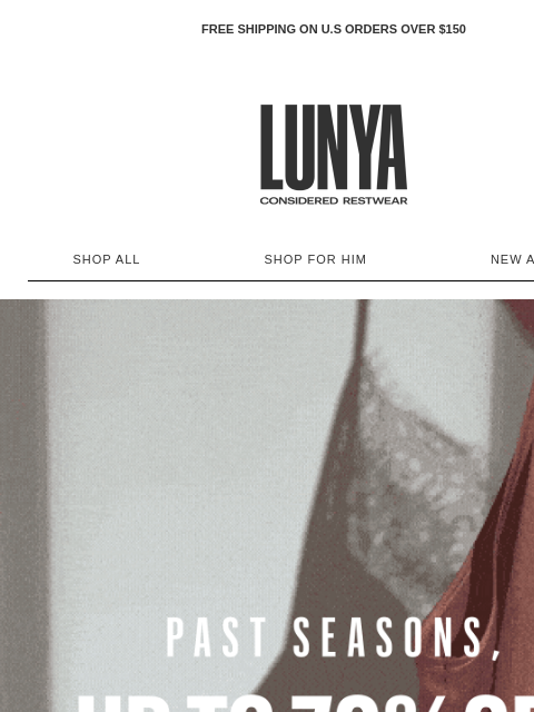 lunya newsletter: The Silk Archive Sale is on now.