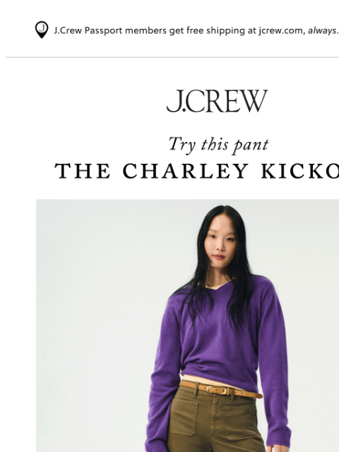 jcrew newsletter: On sale now: the jean you’ll live in
