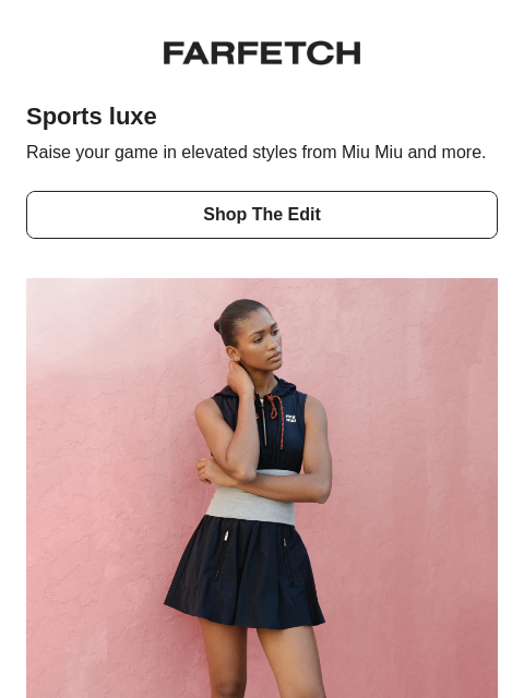 farfetch newsletter: Trending: sports luxe