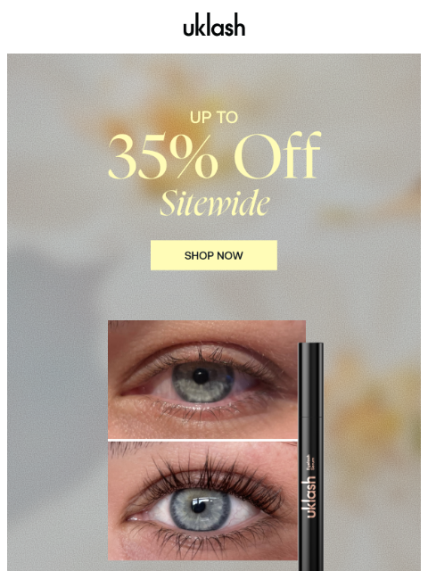 uklash newsletter: Save Up To 35% On Your Favourites 🤩