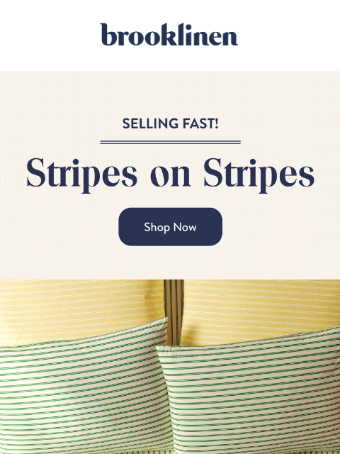 brooklinen newsletter: NEW & Selling Fast!