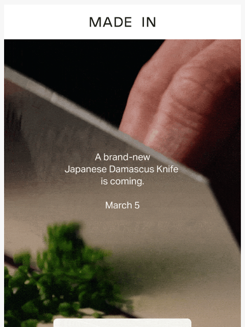 madeincookware newsletter: Arriving from Japan on 3/5