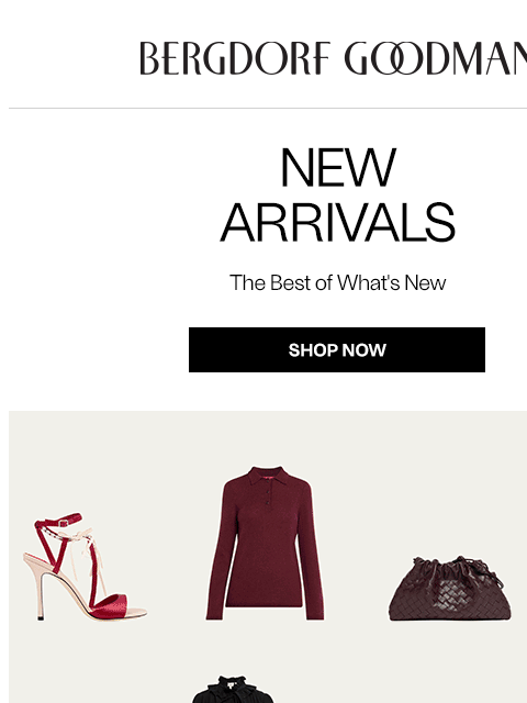 bergdorfgoodman newsletter: Newness Report: This Just In